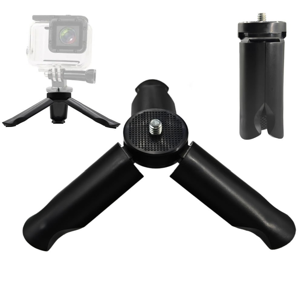 Photography Video Lighting Kit With Adjustable Tripod Stand - ขาตั้งกล้องขนาดเล็กพร้อมสกรู 1/4 นิ้ว สำหรับกล้อง DJI Pocket