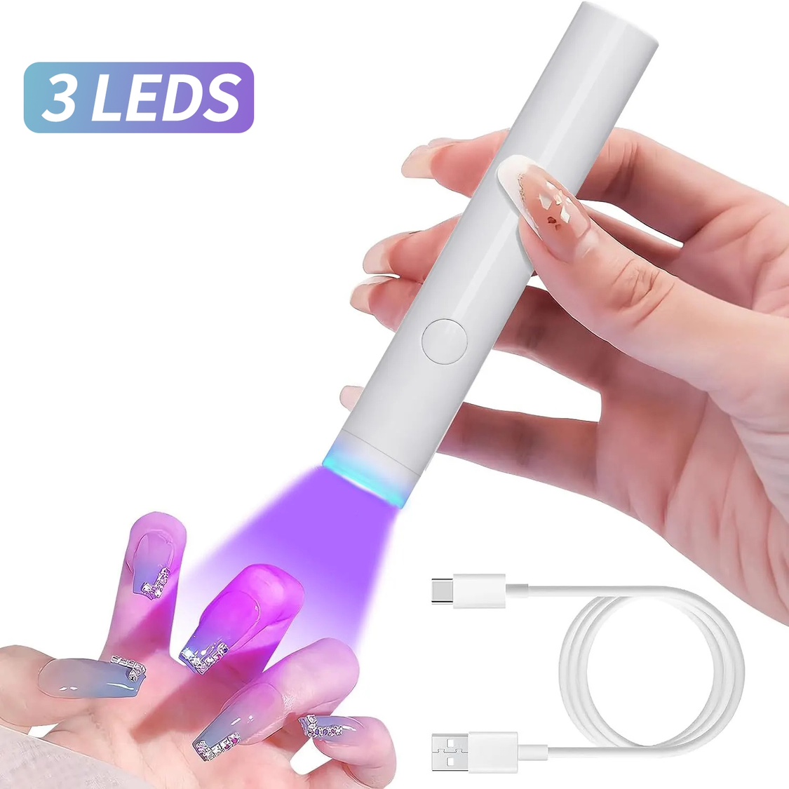 Photography Lighting Gels - เครื่องอบเล็บแบบพกพา UV LED ชาร์จไฟได้ สะดวก รวดเร็ว