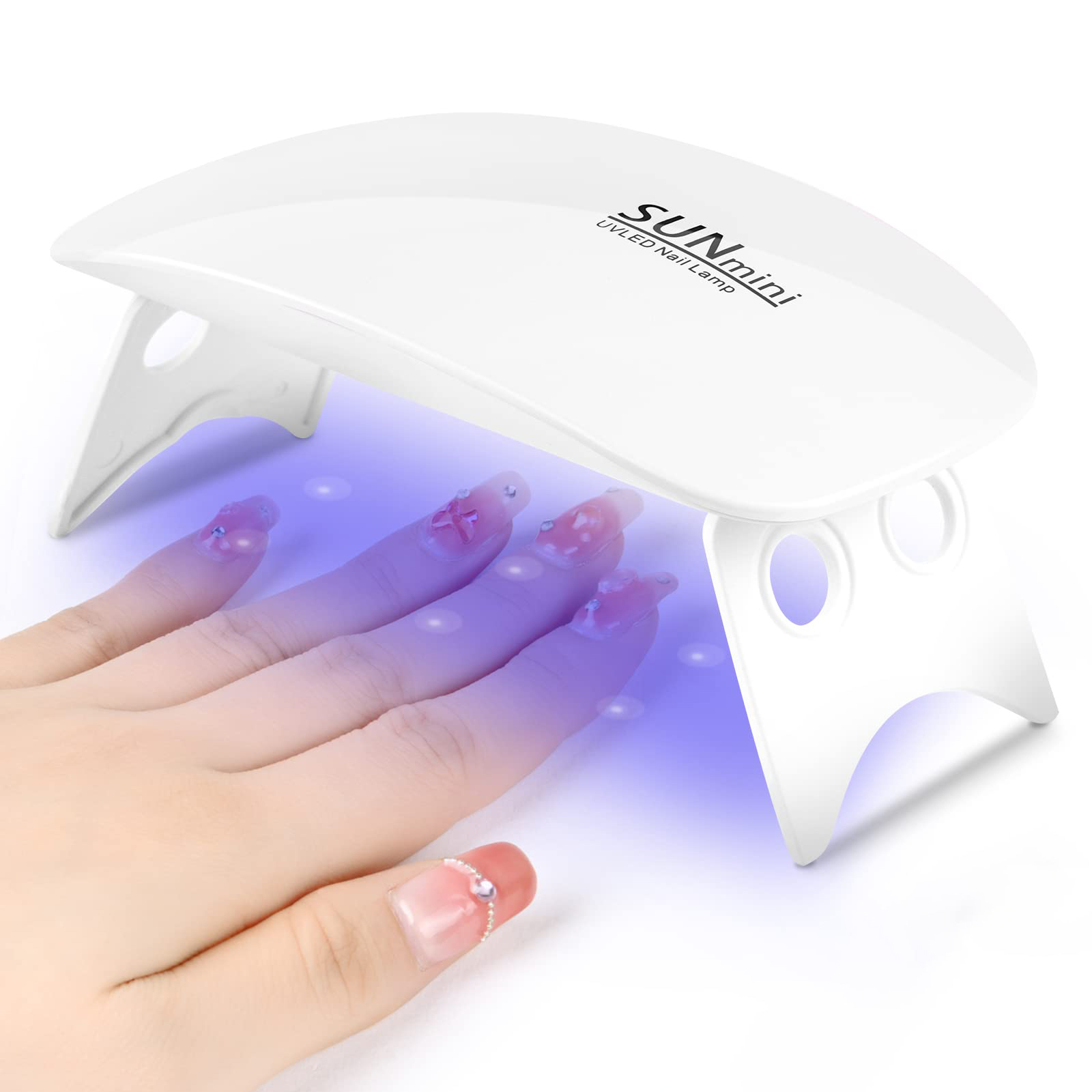 Photography Lighting Gels - เครื่องอบเล็บพกพา 6 LED UV 6W เครื่องอบเล็บขนาดเล็กแบบพับได้