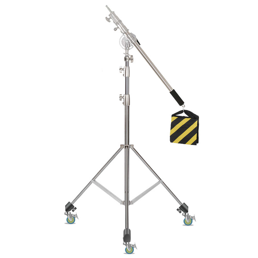 Photography Video Lighting Kit With Adjustable Tripod Stand - SH 2.8M สแตนเลสสตีลขาตั้ง Heavy Duty น้ําหนักโหลด