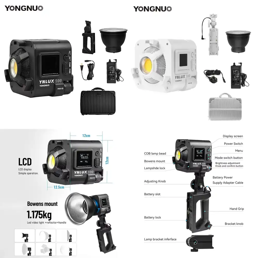 Photography With Lighting - ไฟวิดีโอ LED แบบพกพา YONGNUO YNLUX100 100W