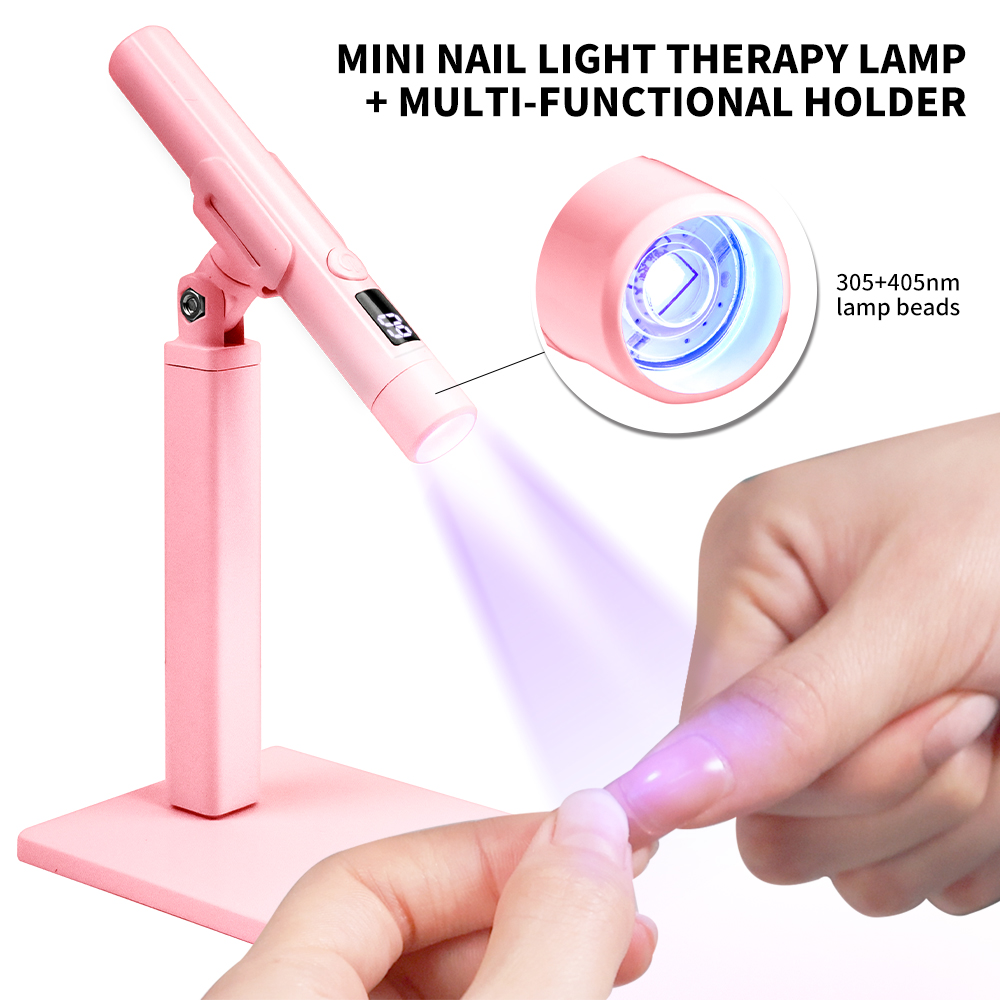 Photography Lighting Portrait - แบบพกพาเล็บ UV LED โคมไฟแบบชาร์จไฟได้สําหรับเล็บเจลเรซิ่นแห้ง Quick UV