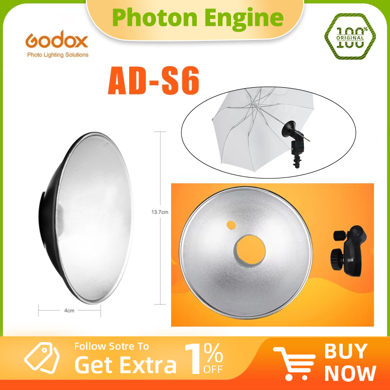Beauty Dish 55Cm - โกด็อกซ์ AD-S6 รีเฟลกเตอร์แบบพกพาสำหรับวิทสโตร AD180 AD360