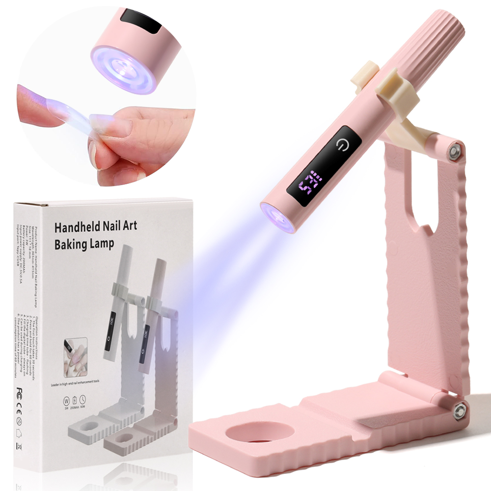 Photography Lighting Gels - เครื่องอบเล็บแบบพกพา ใช้แสง UV LED ชาร์จไฟได้ พร้อมไฟฉายในตัว