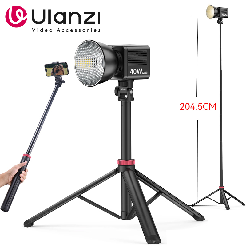 Photography Video Lighting Kit With Adjustable Tripod Stand - Ulanzi MT-79 2M แบบพกพา Universal ขาตั้งกล้องอลูมิเนียมโคมไฟสนับสนุน