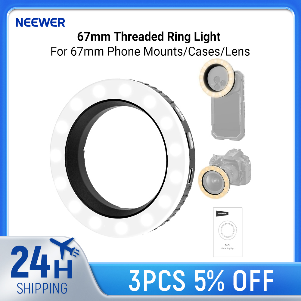 Photography Lighting Circle - ไฟวงแหวน NEEWER Basics ขนาด 67 มม.
