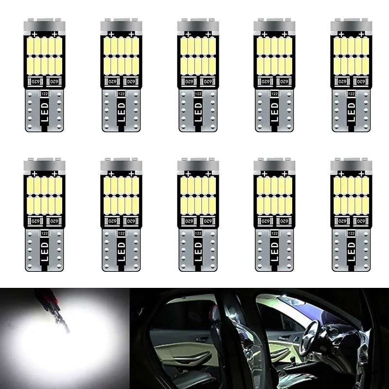 Interior Photography Lighting - 10pcs T10 W5W 194 501 LED