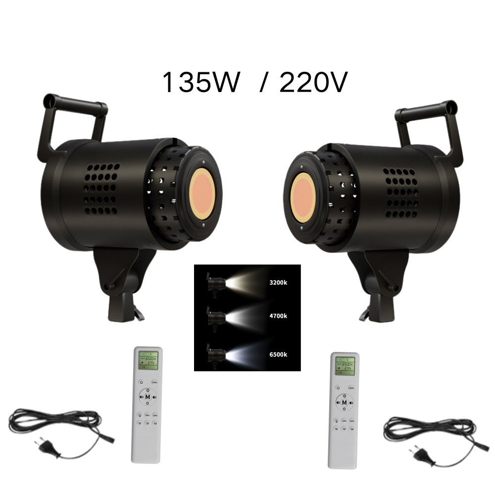 Photography Lighting Portrait - 115/135W การถ่ายภาพ Bowens LED 220V วิดีโอสตูดิโอ