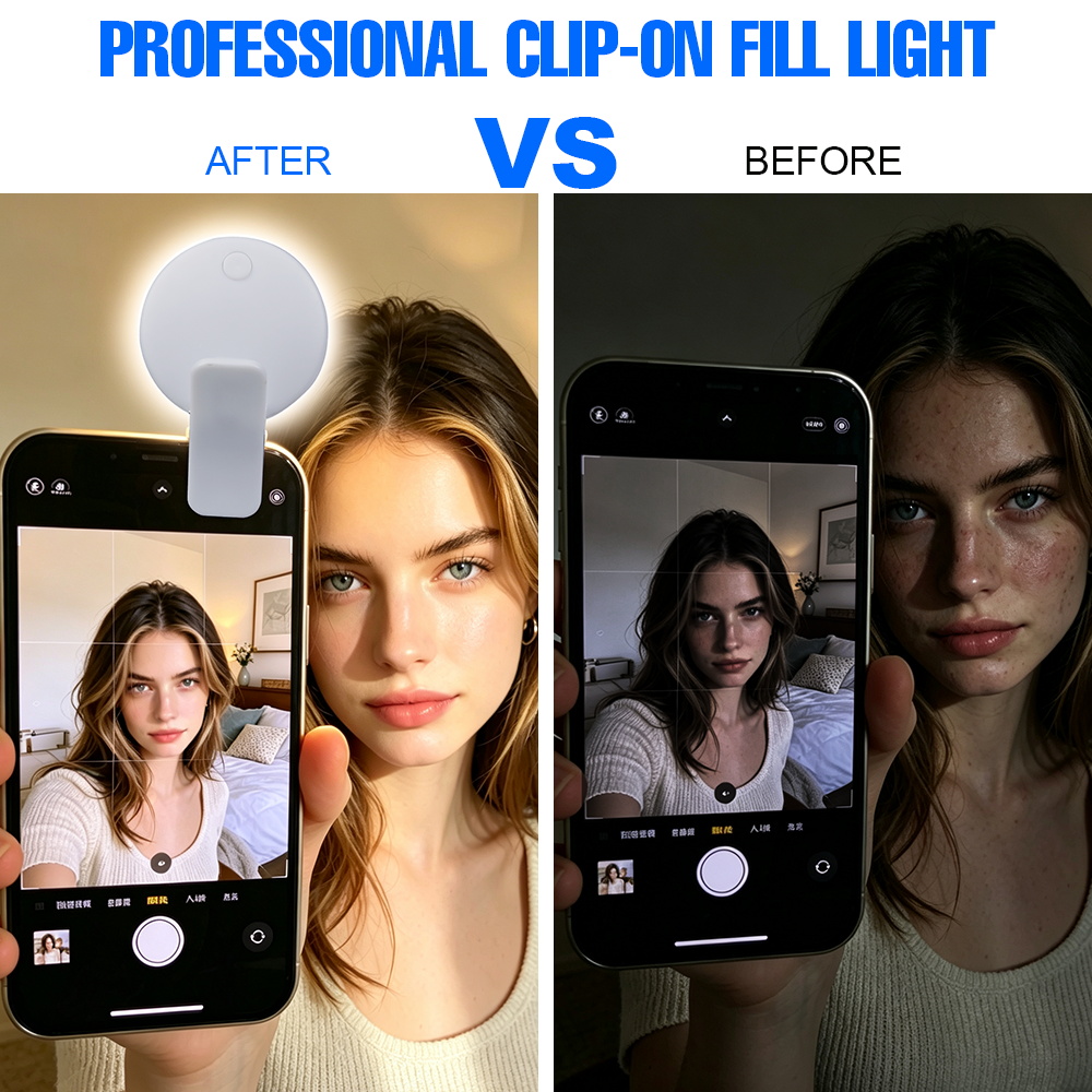 ไฟเซลฟี่แบบหนีบพกพา ปรับความสว - Photography Lighting Led บทวิจารณ์และราคา