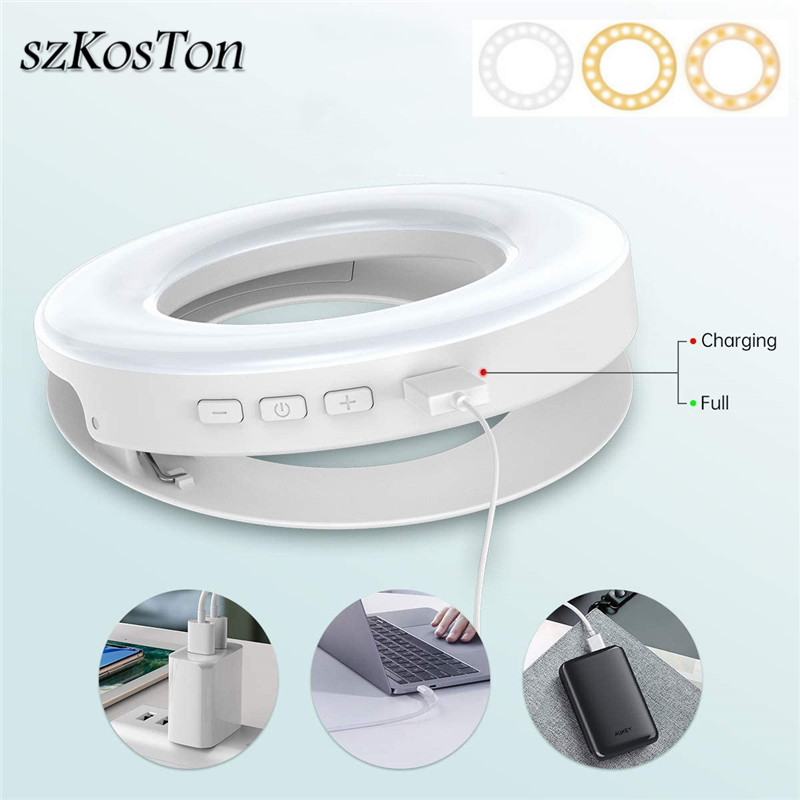 แบบพกพา LED คลิปแหวนแสง 40 LED - Photography Lighting Circle บทวิจารณ์และราคา