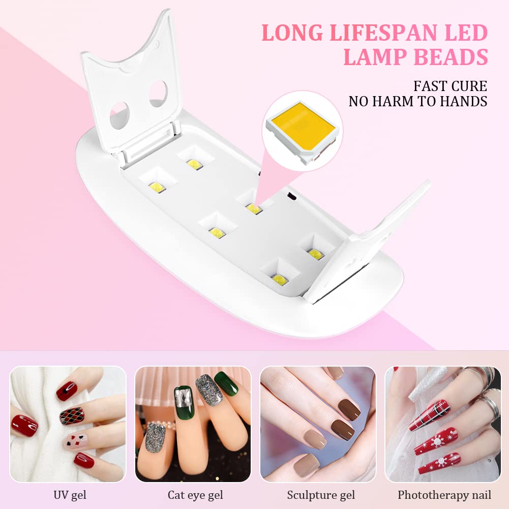 เครื่องอบเล็บพกพา 6 LED UV 6W  - Photography Lighting Gels บทวิจารณ์และราคา