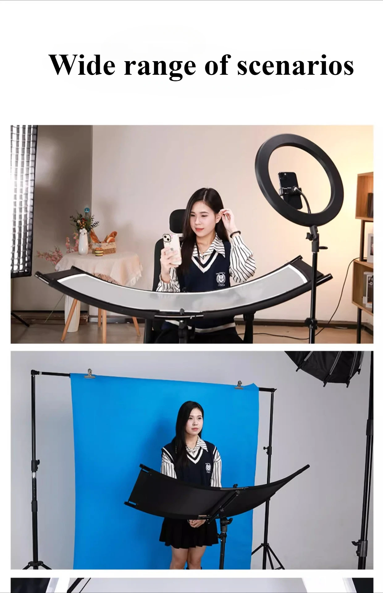 ผ้าสะท้อนแสงแบบพับได้ 4 สี รูป - Photography Types Of Lighting บทวิจารณ์และราคา