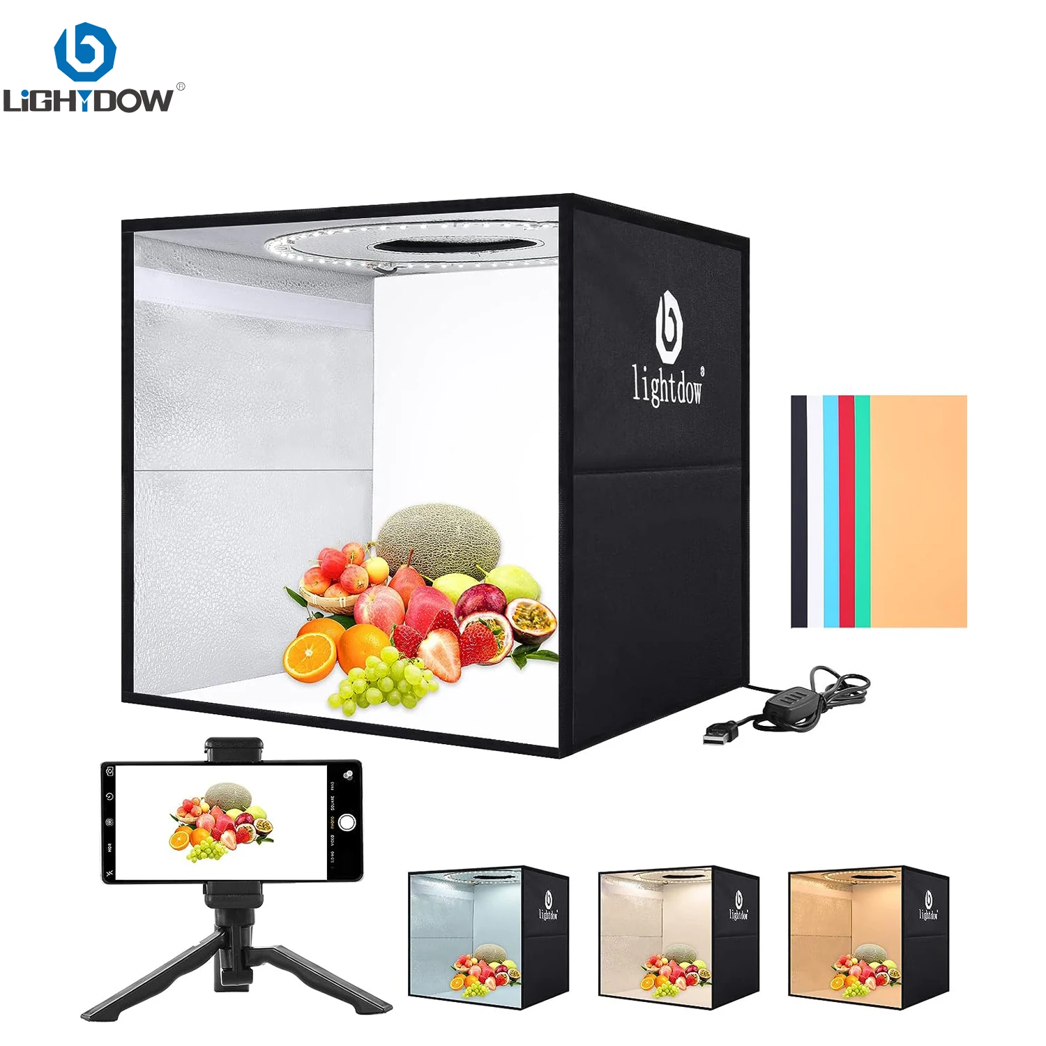 ชุดกล่องถ่ายภาพสตูดิโอ Lightdo - Photography Lighting Backdrop บทวิจารณ์และราคา