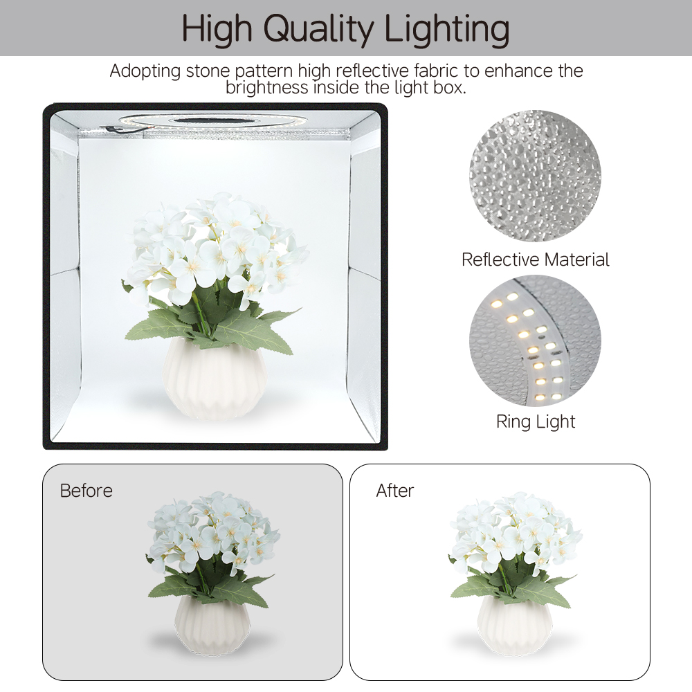 ชุดกล่องถ่ายภาพสตูดิโอ Lightdo - Photography Lighting Backdrop บทวิจารณ์และราคา