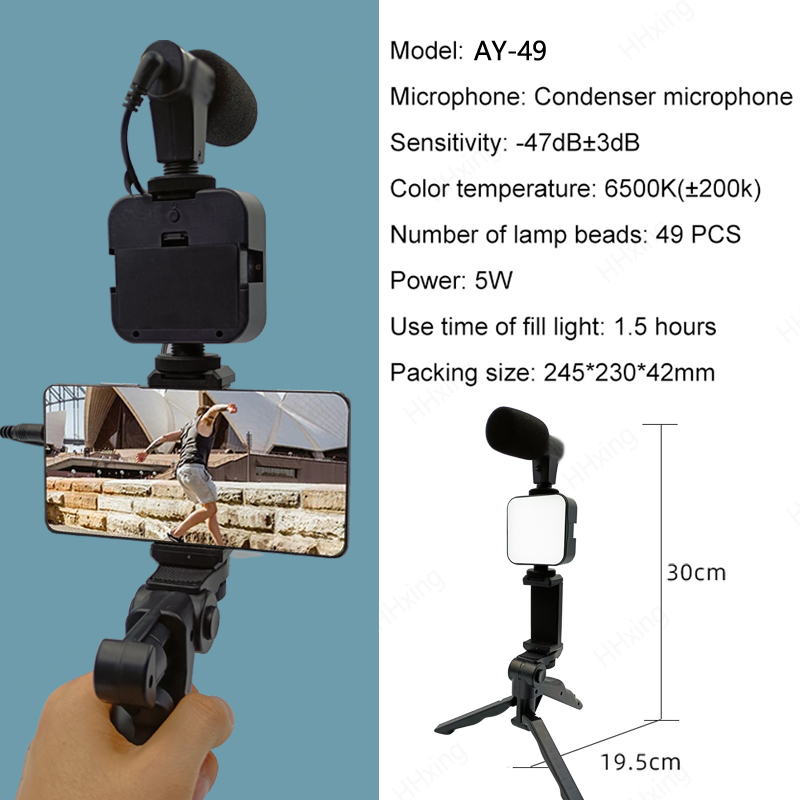 ที่วางโทรศัพท์การถ่ายภาพแสงสมา - Photography Lighting Kit Portable บทวิจารณ์และราคา