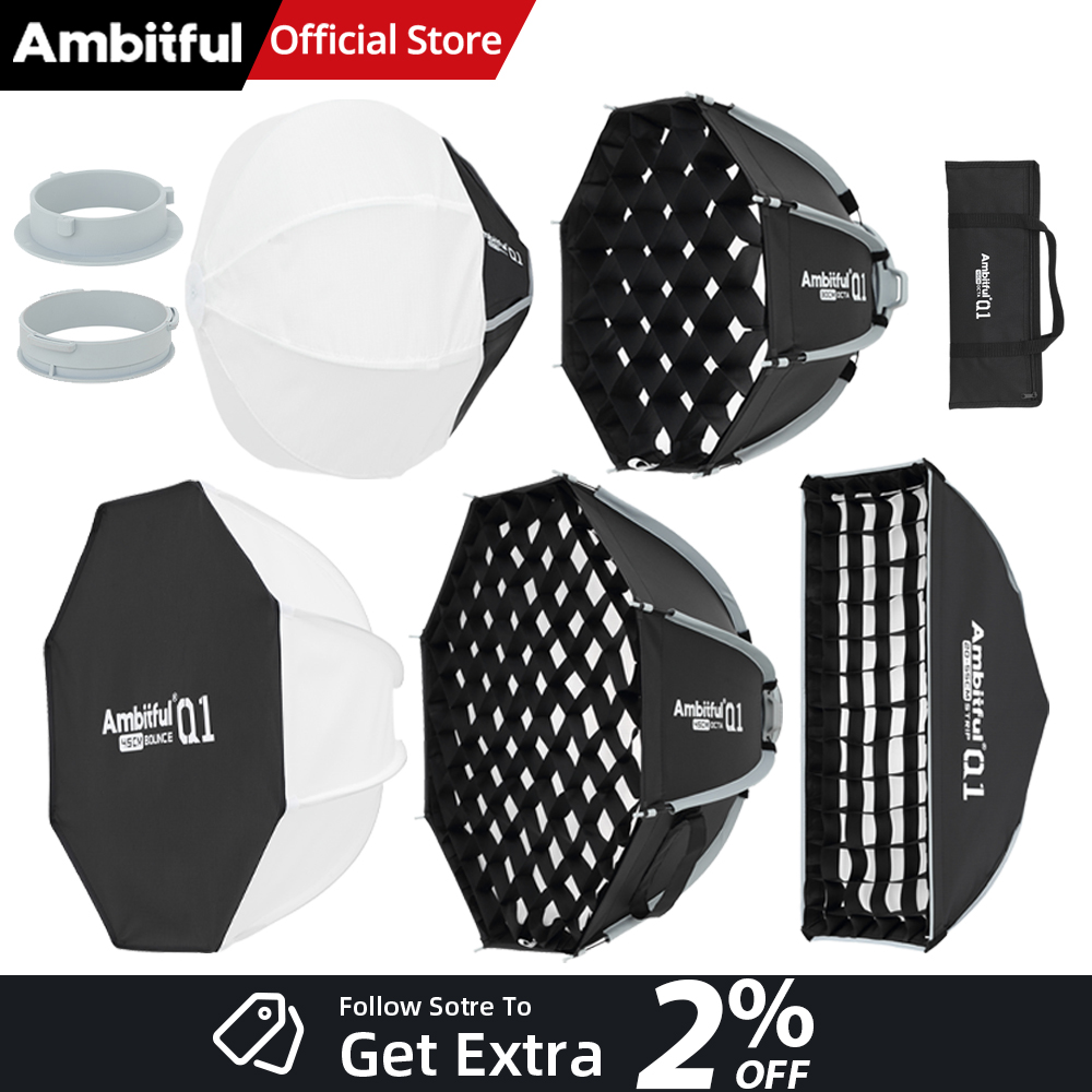 AMBITFUL Q1 มินิ Bowens / GODO - Beauty Dish 55Cm บทวิจารณ์และราคา