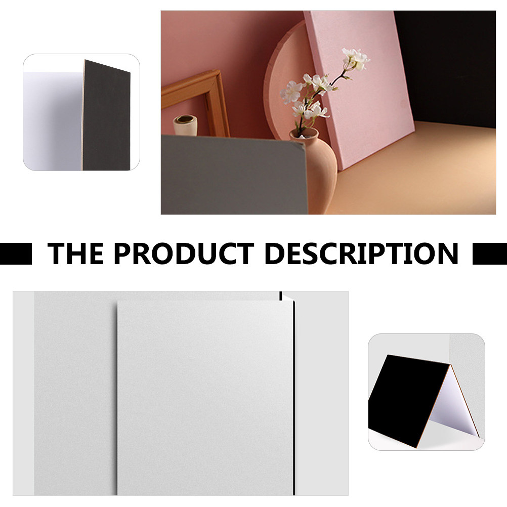 แผ่นสะท้อนแสงสีขาวดำแบบพับได้ส - Photography Lighting Backdrop บทวิจารณ์และราคา