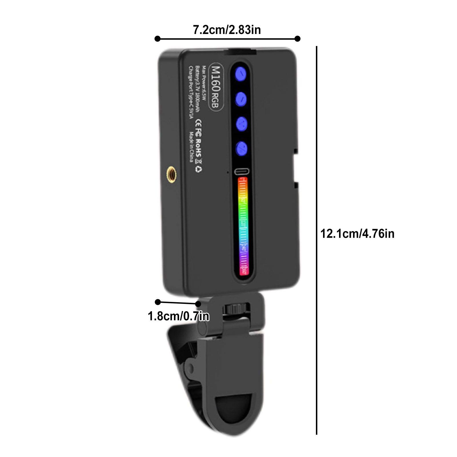 ไฟวิดีโอ LED RGB 6.5W 2700K-65 - Photography Types Of Lighting บทวิจารณ์และราคา