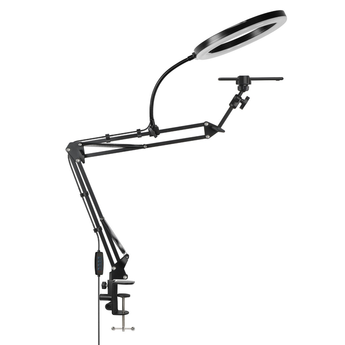 Live Stand โทรศัพท์มือถือ Prof - Photography Video Lighting Kit With Adjustable Tripod Stand บทวิจารณ์และราคา