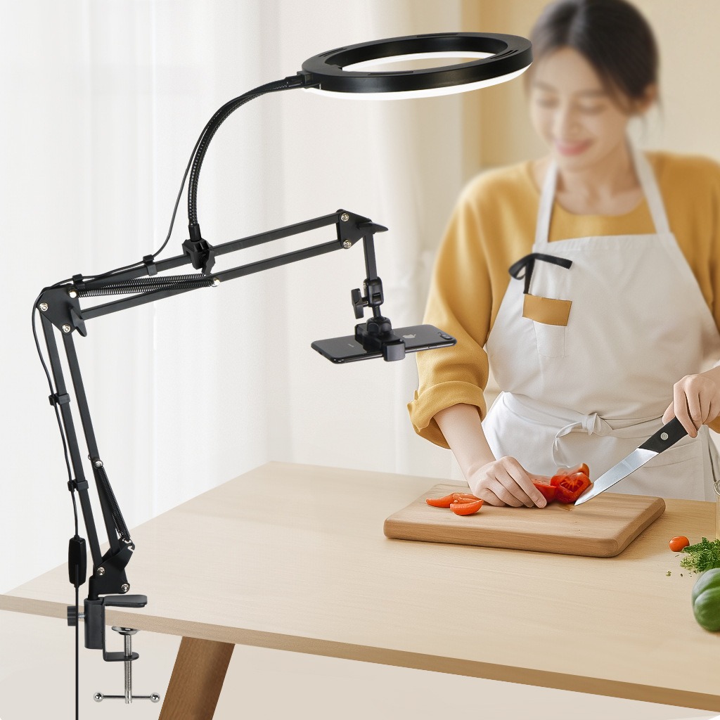 Live Stand โทรศัพท์มือถือ Prof - Photography Video Lighting Kit With Adjustable Tripod Stand บทวิจารณ์และราคา