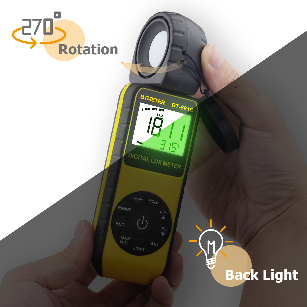 เครื่องวัดแสงดิจิตอล 400,000 ล - Photography Lighting Meter บทวิจารณ์และราคา