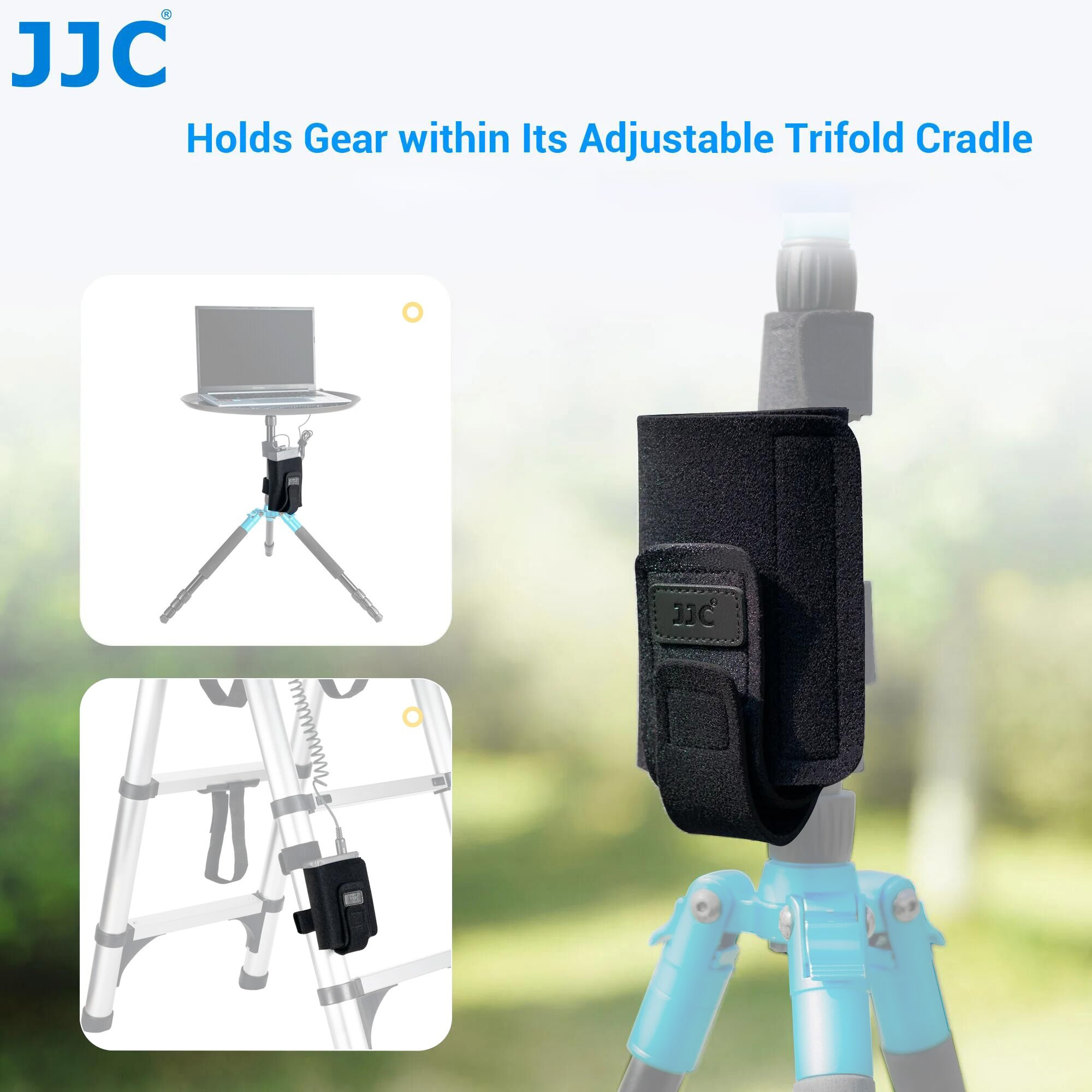 JJC อุปกรณ์ยึดสาย Cradle ขาตั้ - Photography Video Lighting Kit With Adjustable Tripod Stand บทวิจารณ์และราคา