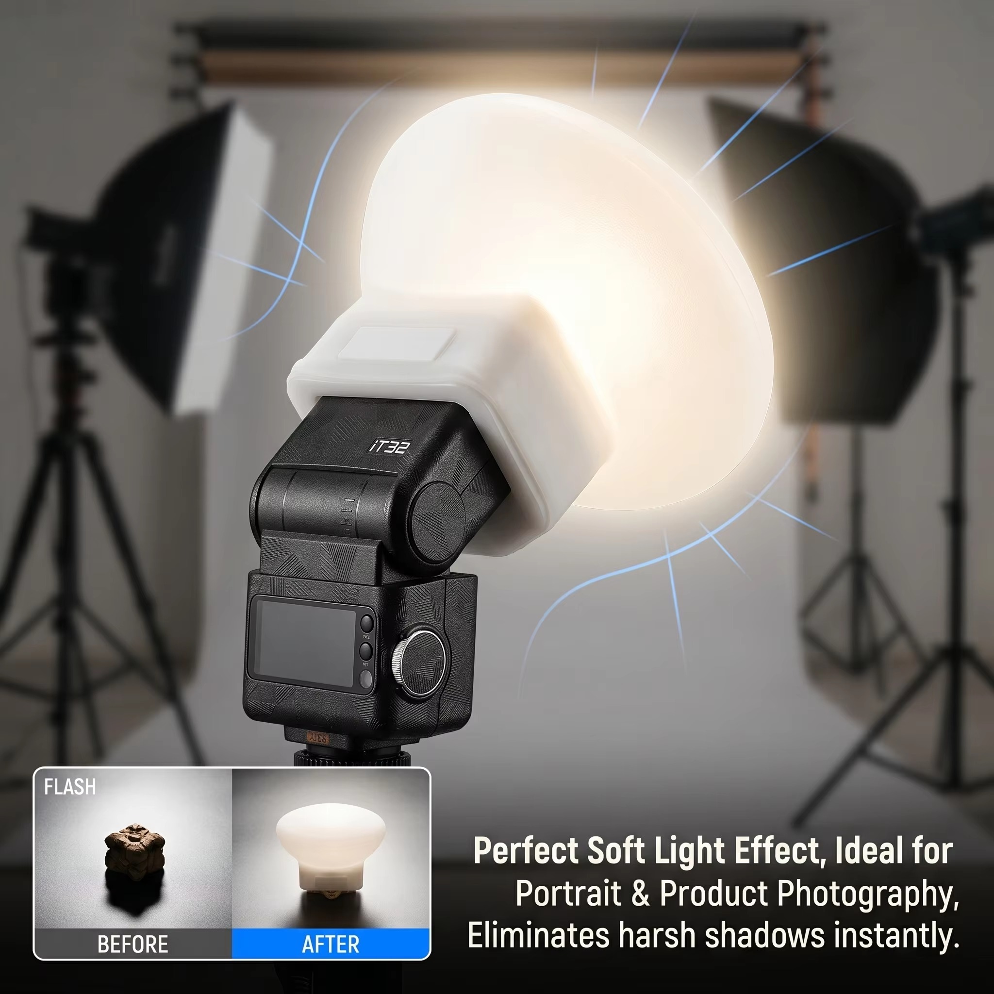 ฝาครอบซิลิโคนสำหรับกระจายแสงแฟ - Photography Lighting With Flash บทวิจารณ์และราคา