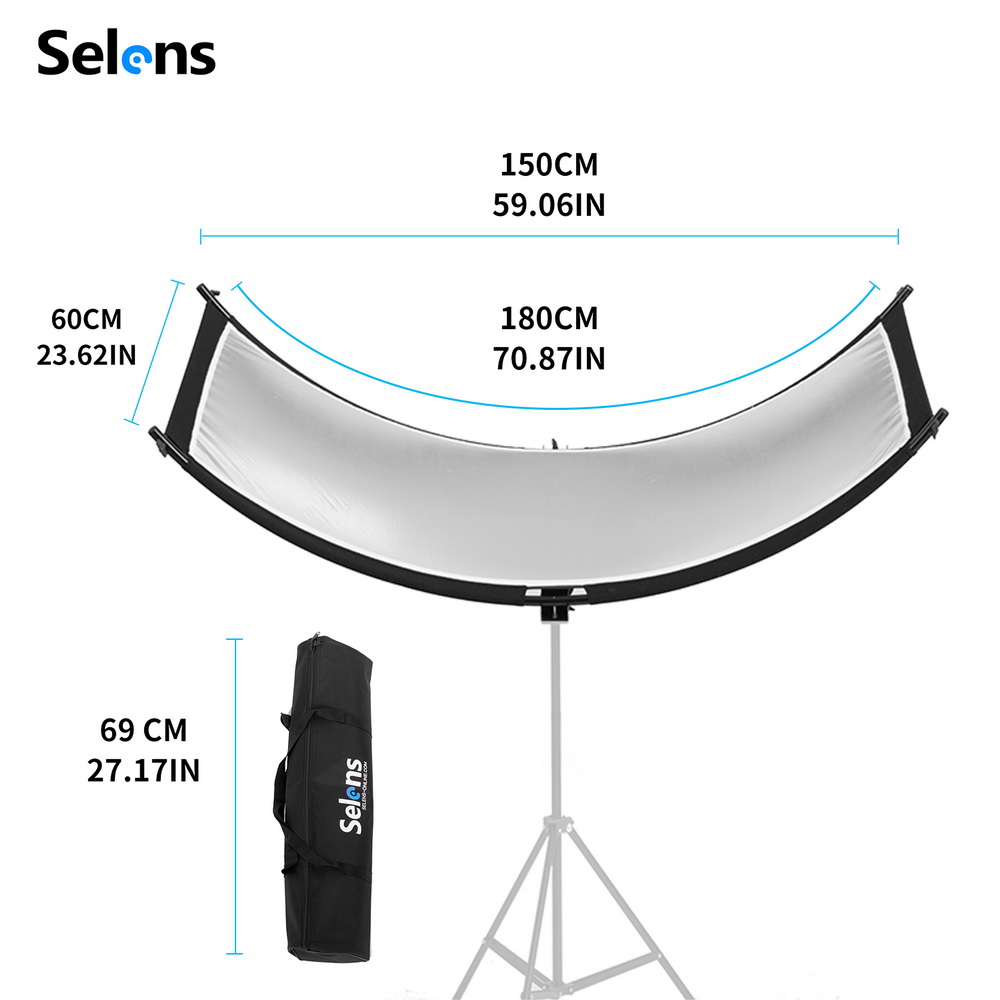 แผ่นสะท้อนแสงโค้ง Selens Curve - Beauty Dish 55Cm บทวิจารณ์และราคา