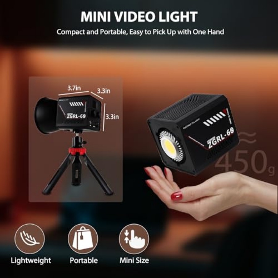 ไฟวิดีโอ LED COB 60W แบบพกพาพร - Photography Lighting Led บทวิจารณ์และราคา