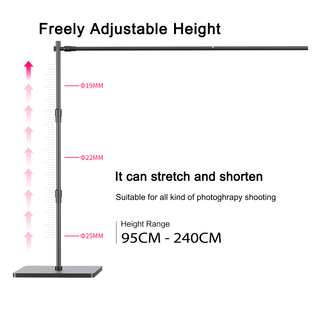 ขาตั้งฉากหลังแบบหนา 2.4x3 เมตร - Photography Lighting Portrait บทวิจารณ์และราคา