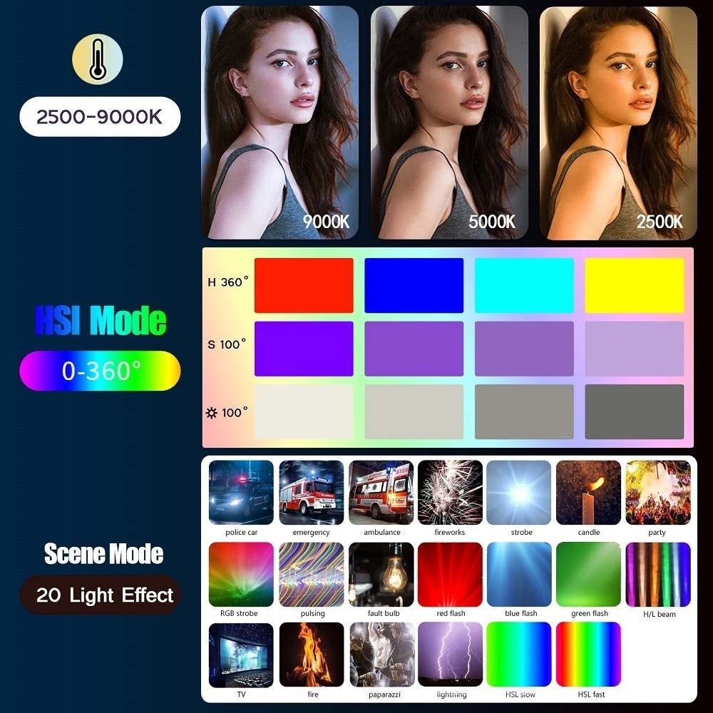 50 ซม.RGB Stick Light Wand น้ํ - Photography Types Of Lighting บทวิจารณ์และราคา
