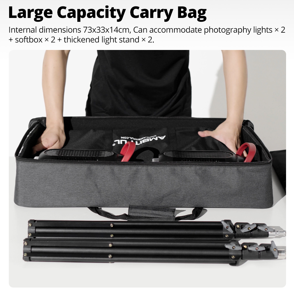 กระเป๋าพกพา PB06 รุ่นใหม่ของ A - Photography Lighting Kit Portable บทวิจารณ์และราคา