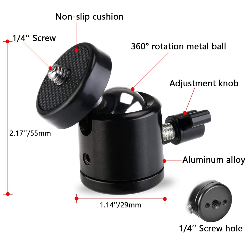 Terebento 1/4 สกรูขาตั้งกล้องอ - Photography Video Lighting Kit With Adjustable Tripod Stand บทวิจารณ์และราคา