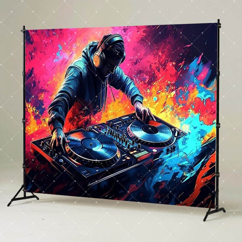ตกแต่งปาร์ตี้ดีเจเพลงฮิปฮอป ฉา - Photography Lighting Backdrop บทวิจารณ์และราคา
