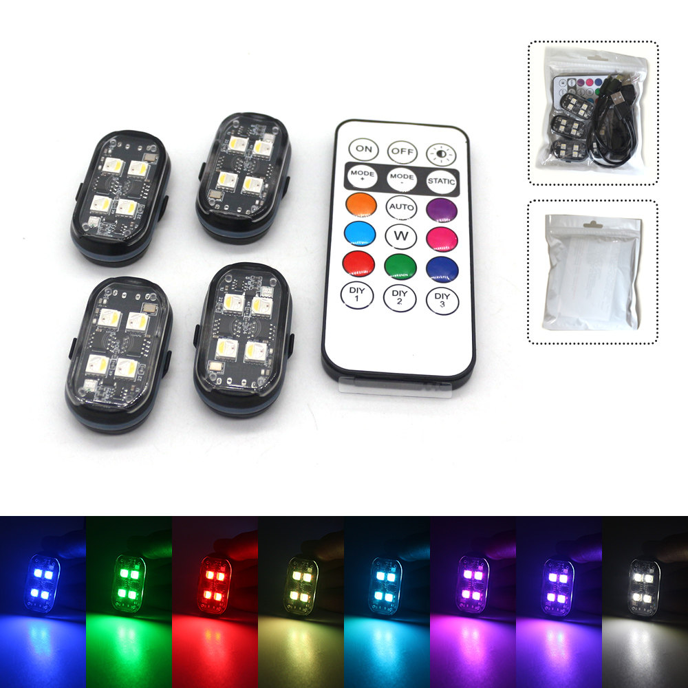 2 PC RGB รถ Ambient Light,เปลี - Interior Photography Lighting บทวิจารณ์และราคา