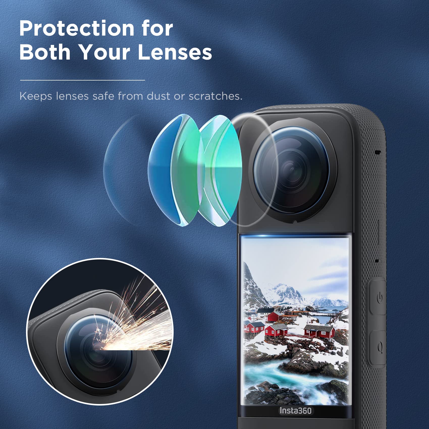 ชุดอุปกรณ์เสริมสำหรับอินสตา 36 - Insta360 Camera X3 บทวิจารณ์และราคา