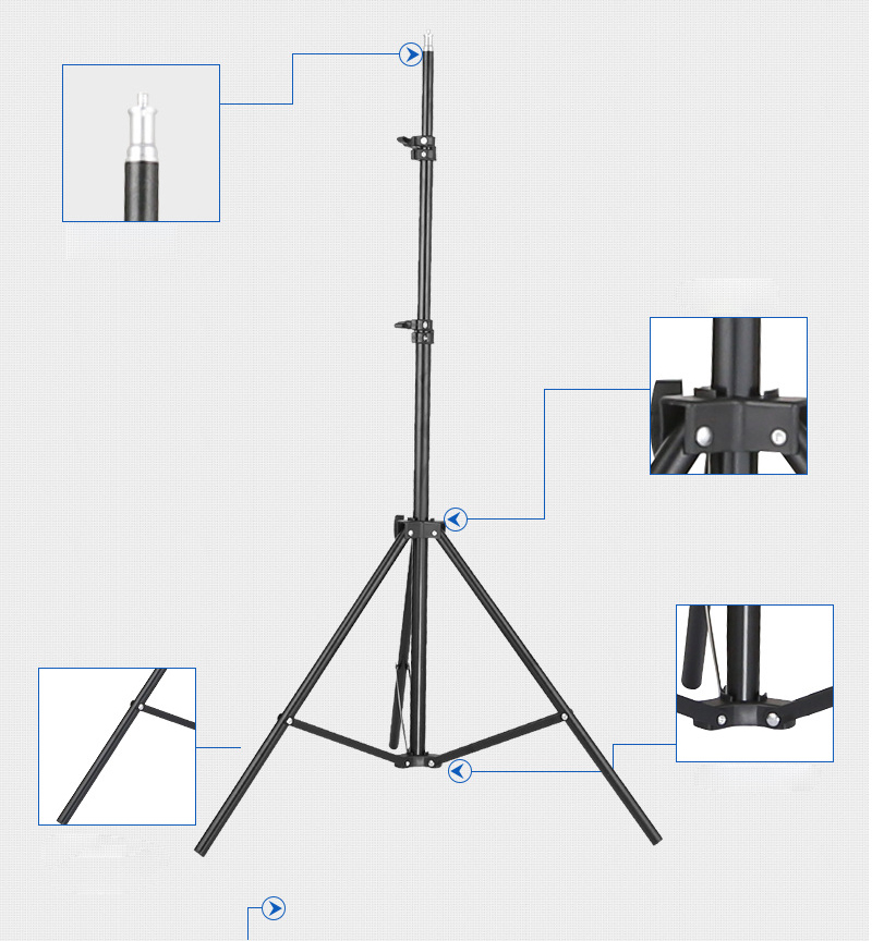 โปรเจคเตอร์ Bracket Travel ขาต - Photography Video Lighting Kit With Adjustable Tripod Stand บทวิจารณ์และราคา