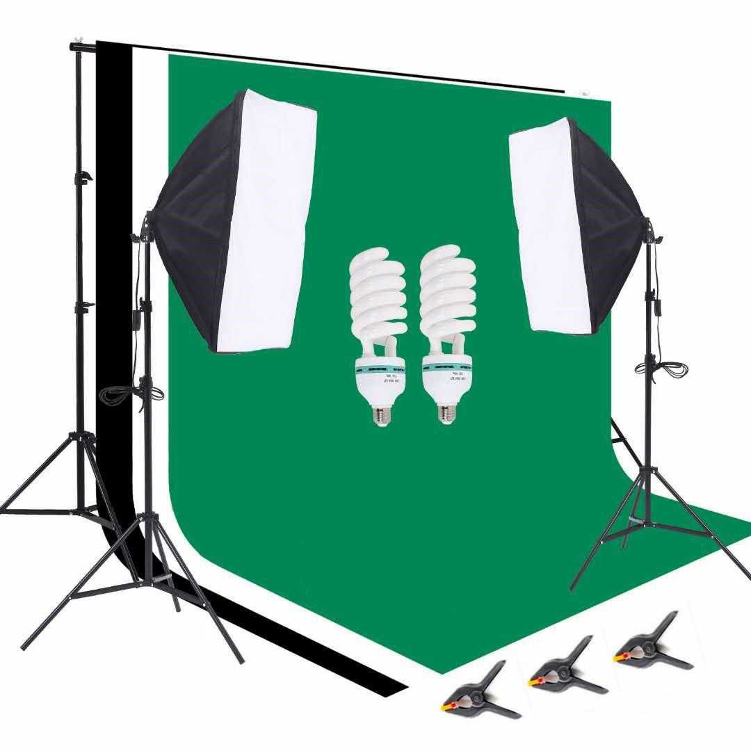 ชุดอุปกรณ์สตูดิโอถ่ายภาพ 1 ชุด - Photography Lighting Kit Portable บทวิจารณ์และราคา