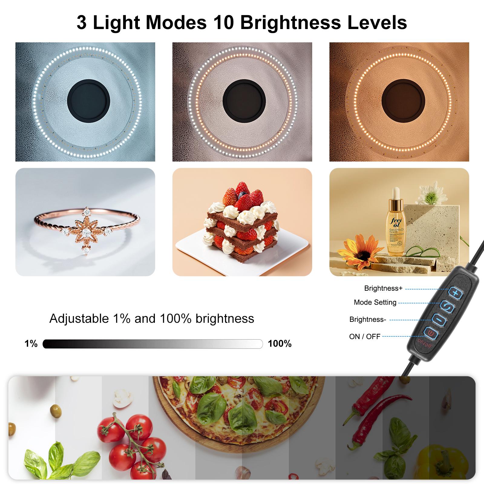 PULUZ ไฟวงแหวนพับได้ขนาด 50 ซม - Photography Types Of Lighting บทวิจารณ์และราคา
