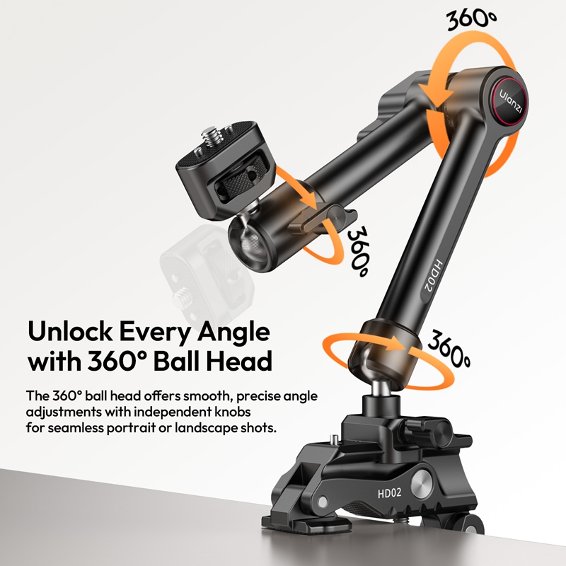 ชุดอุปกรณ์แขนยืด Ulanzi HD02 ข - Photography Video Lighting Kit With Adjustable Tripod Stand บทวิจารณ์และราคา