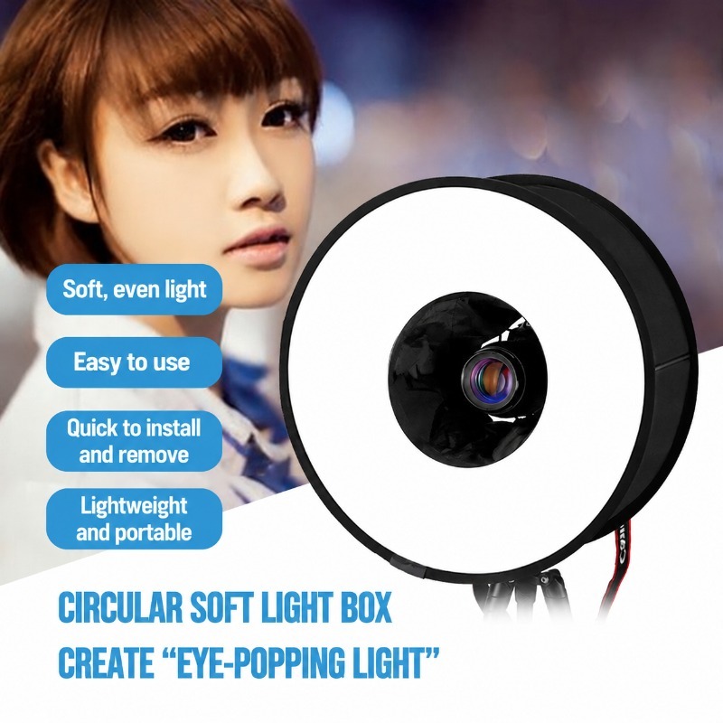 ซอฟต์บ็อกซ์แบบพับได้ขนาด 45 ซม - Photography Types Of Lighting บทวิจารณ์และราคา