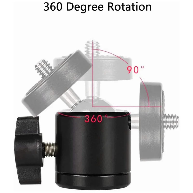 อะแดปเตอร์หัวบอลแบบมีรูสกรูขนา - Photography Video Lighting Kit With Adjustable Tripod Stand บทวิจารณ์และราคา